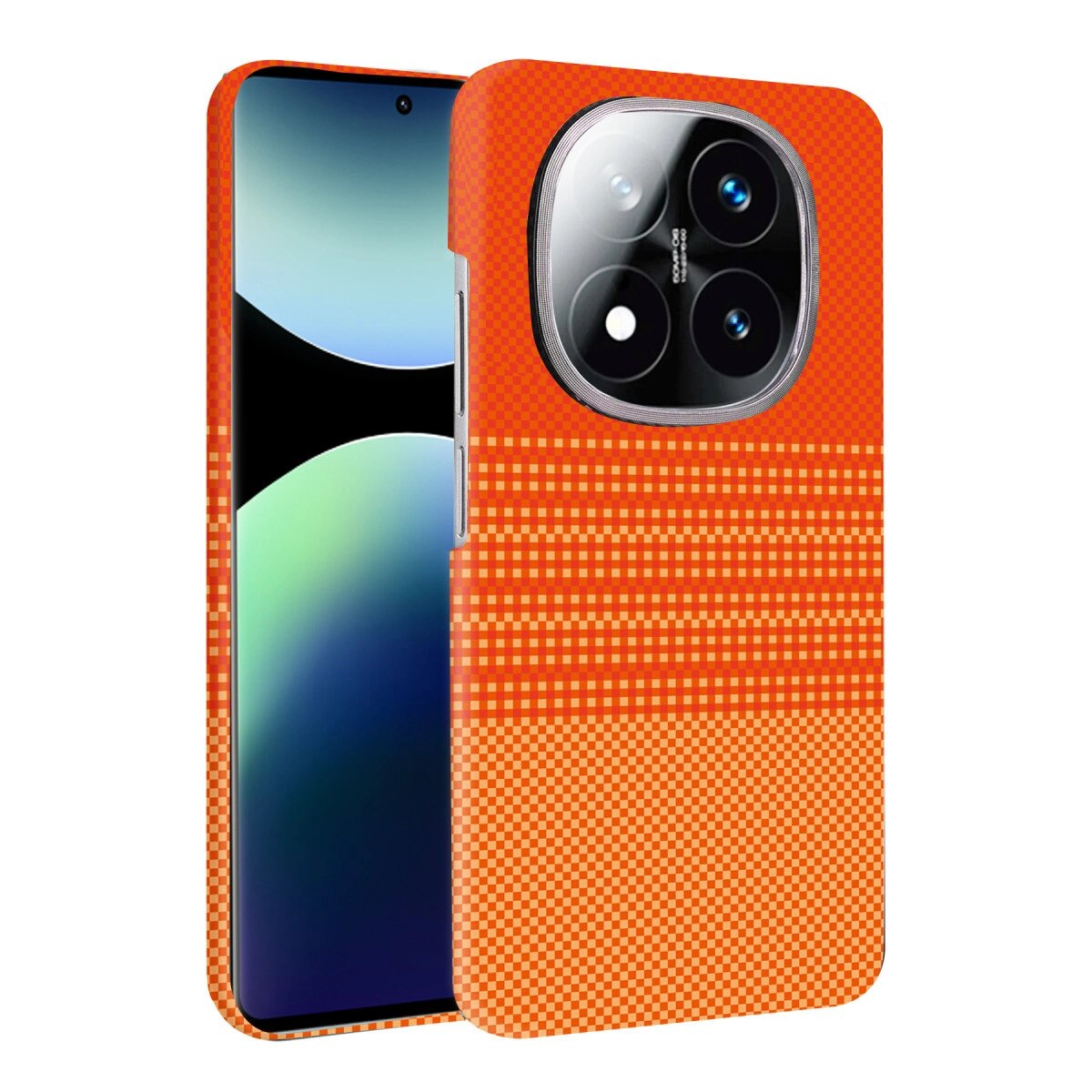 Xiaomi Redmi Note 14 Pro 4g Vega Magsafe Kapak - Turuncu Xiaomi Redmi Note 14 Pro 4g Vega Magsafe Kapak - Turuncu