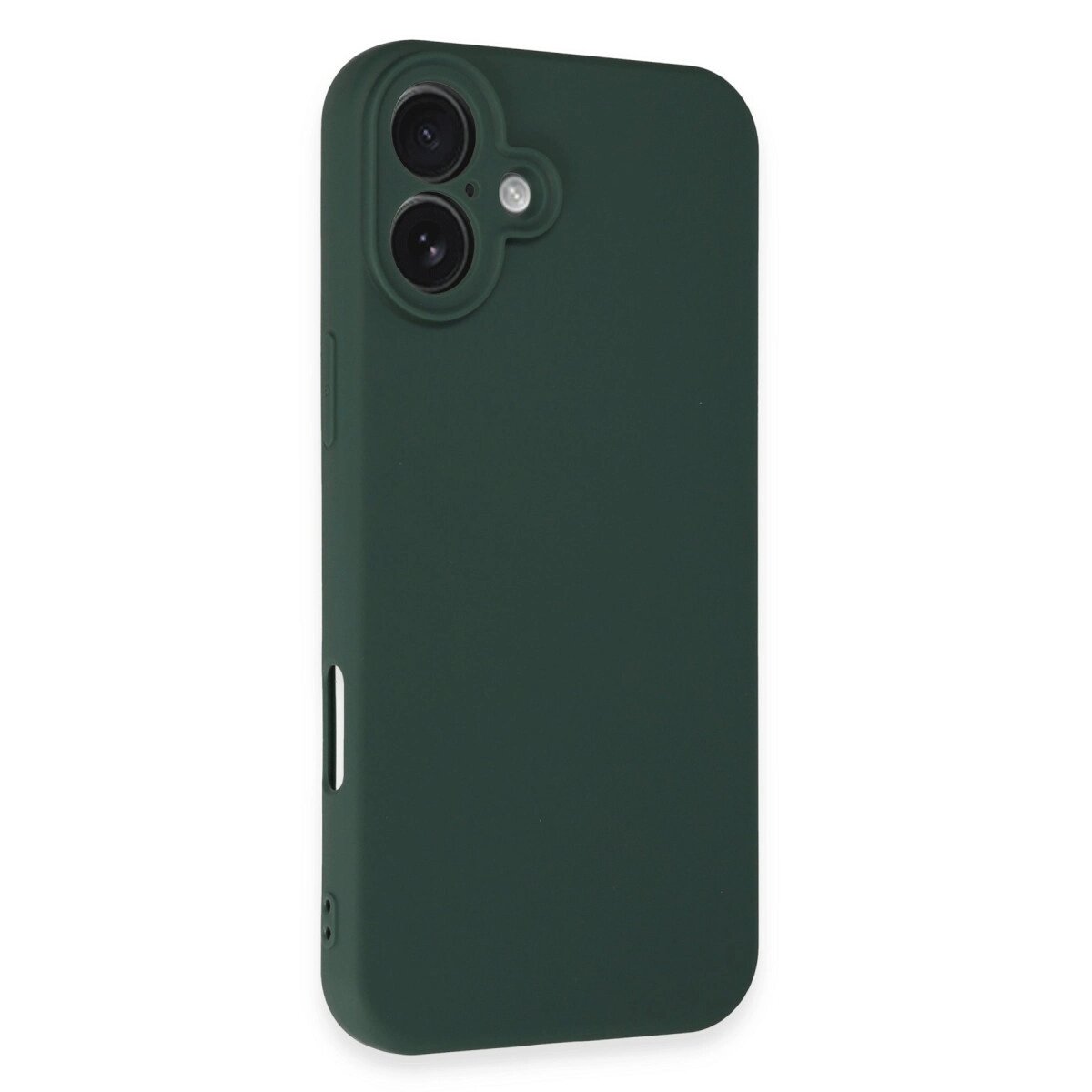 Apple İphone 16 Plus Kılıf Nano İçi Kadife Silikon - Koyu Yeşil Apple İphone 16 Plus Kılıf Nano İçi Kadife Silikon - Koyu Yeşil