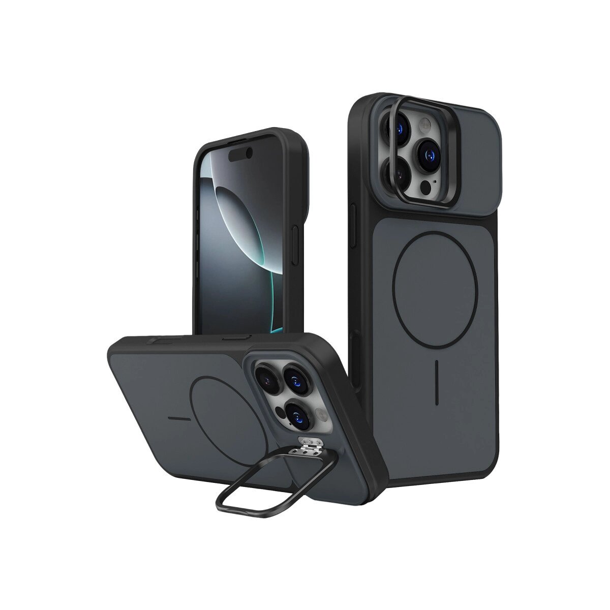 Joko Apple İphone 16 Pro Max Pale Magsafe Standlı Kapak - Siyah Joko Apple İphone 16 Pro Max Pale Magsafe Standlı Kapak - Siyah