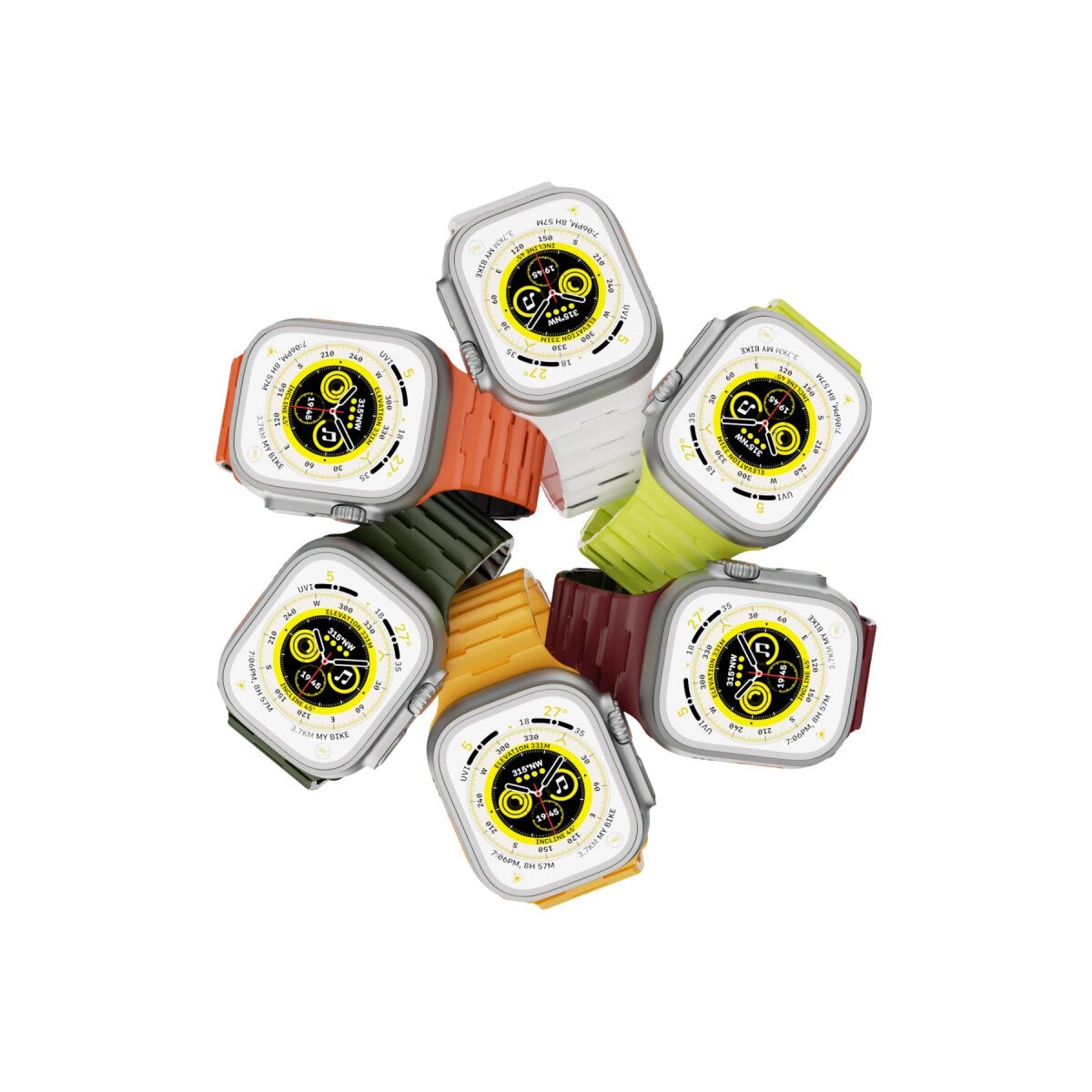 Apple Watch Ultra 49mm Wowen Kordon (saat Değildir) - Turuncu