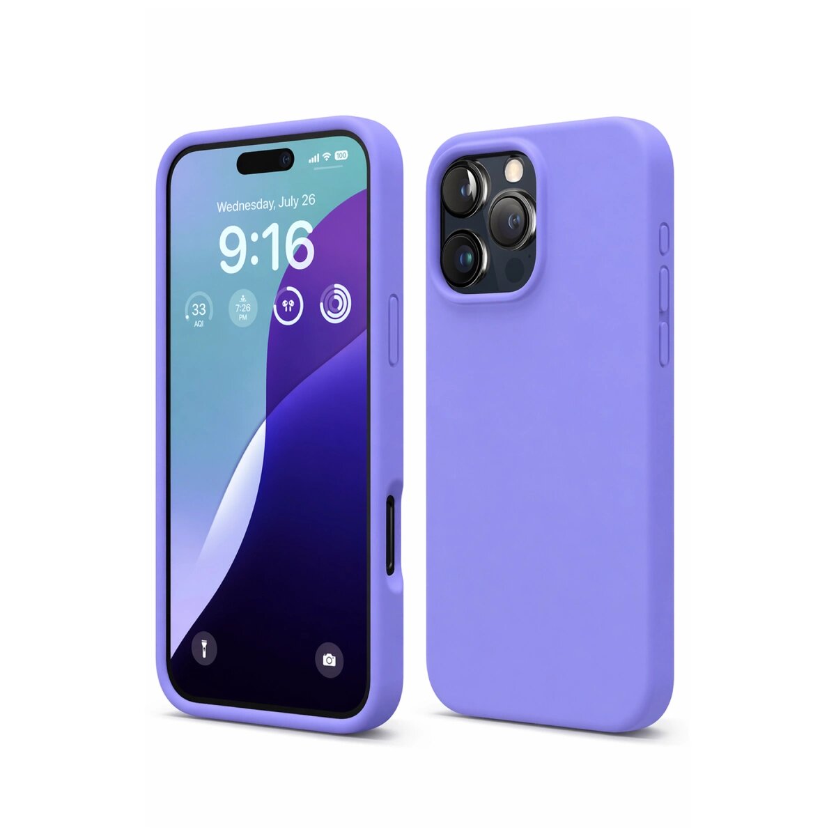 Apple İphone 16 Pro Max Kılıf Nano İçi Kadife Silikon - Lila Apple İphone 16 Pro Max Kılıf Nano İçi Kadife Silikon - Lila
