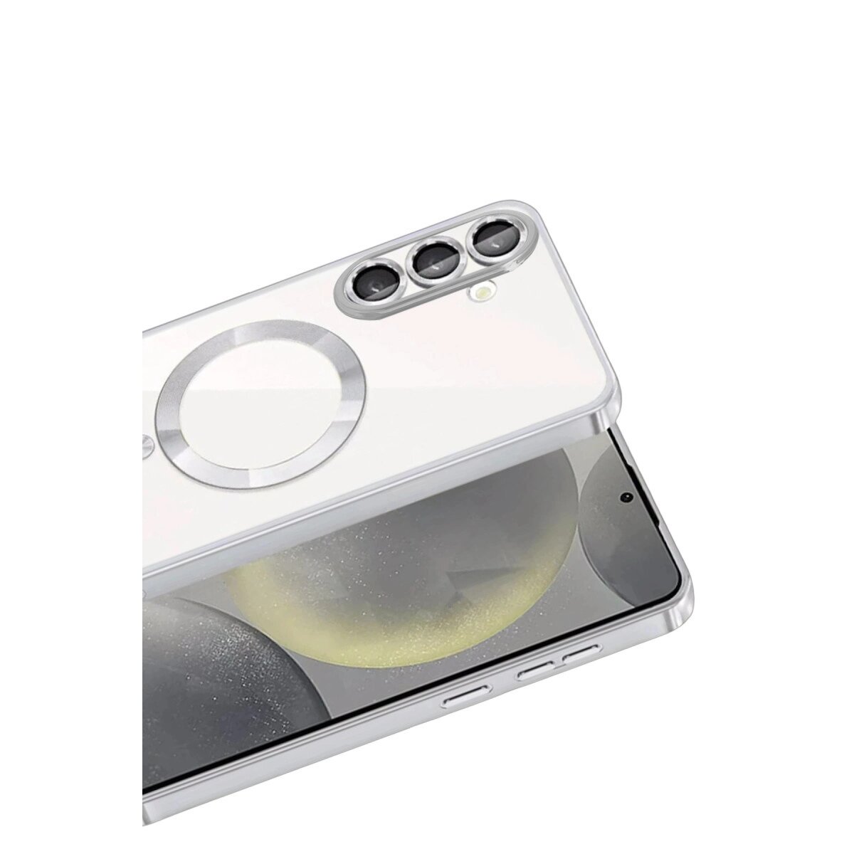 Samsung Galaxy S26 Plus Kross Magneticsafe Kapak - Gümüş Samsung Galaxy S26 Plus Kross Magneticsafe Kapak - Gümüş
