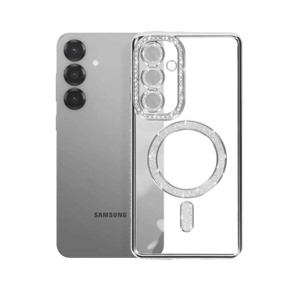 Joko Samsung Galaxy S26 Joke Simli Magneticsafe Kılıf - Gümüş Joko Samsung Galaxy S26 Joke Simli Magneticsafe Kılıf - Gümüş