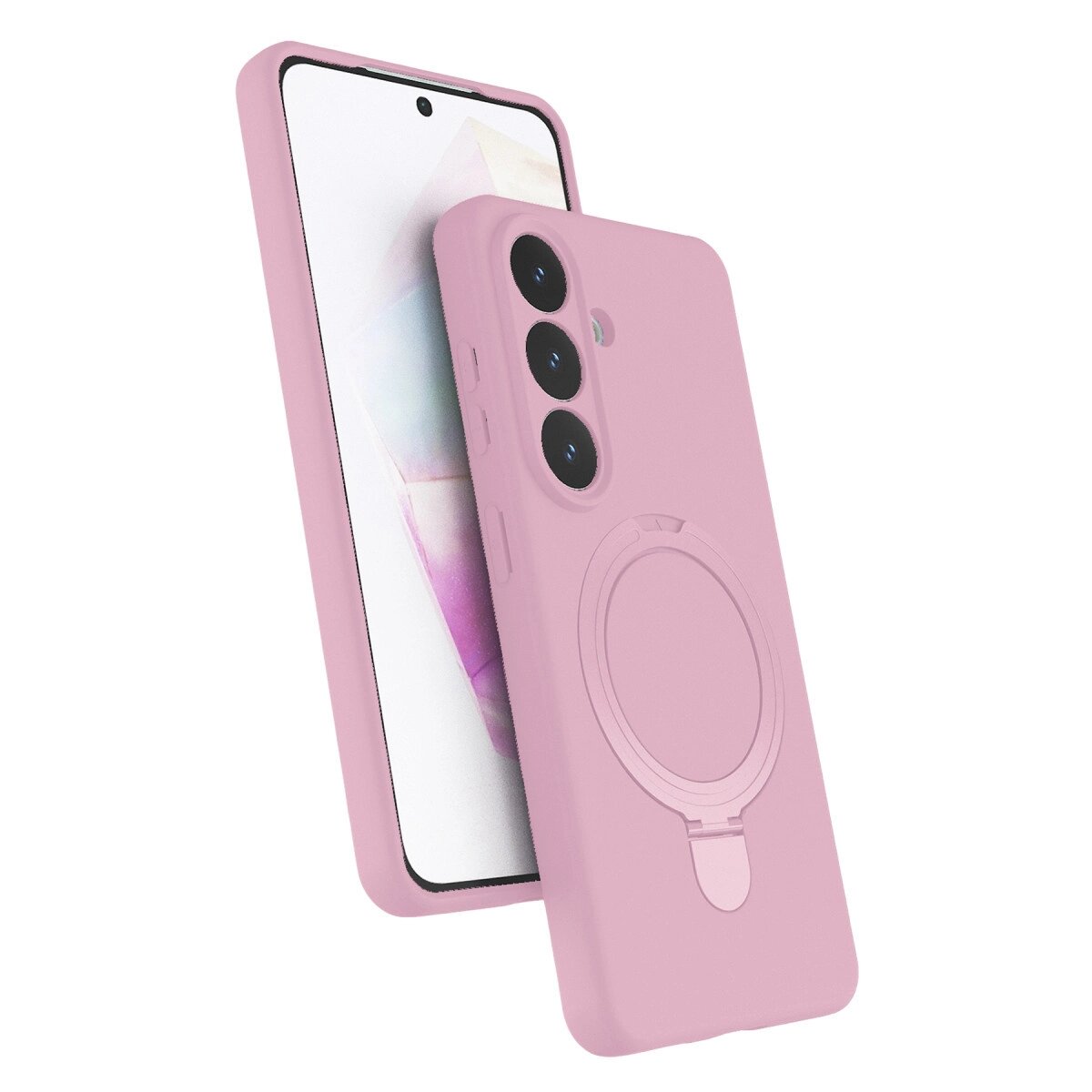 Samsung Galaxy S26 Plus Regal Magsafe Standlı Kapak - Açık Pembe Samsung Galaxy S26 Plus Regal Magsafe Standlı Kapak - Açık Pembe