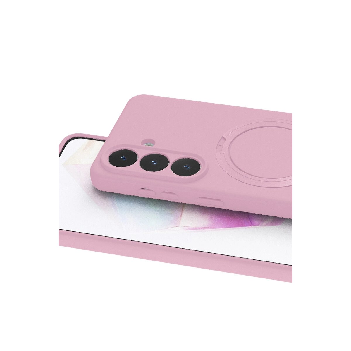 Samsung Galaxy S26 Plus Regal Magsafe Standlı Kapak - Açık Pembe Samsung Galaxy S26 Plus Regal Magsafe Standlı Kapak - Açık Pembe