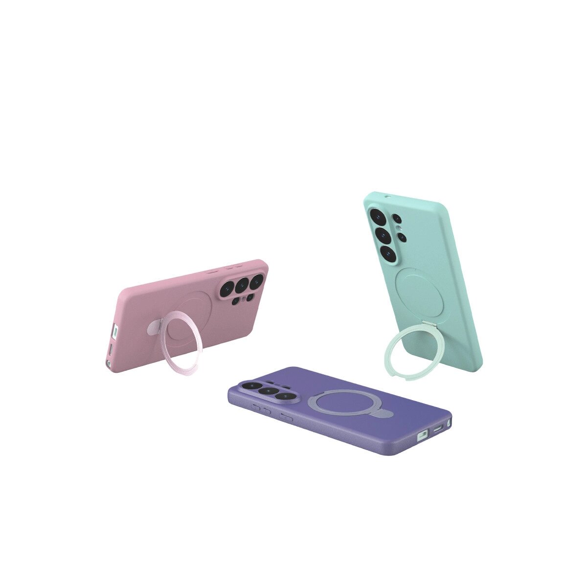 Samsung Galaxy S26 Plus Regal Magsafe Standlı Kapak - Lila Samsung Galaxy S26 Plus Regal Magsafe Standlı Kapak - Lila