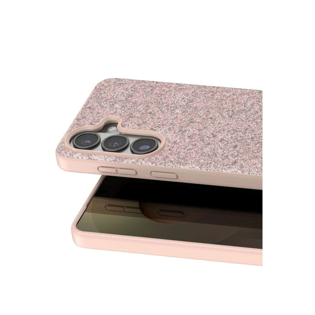 Onegif Samsung Galaxy S26 Bright Simli Kapak - Pembe Onegif Samsung Galaxy S26 Bright Simli Kapak - Pembe