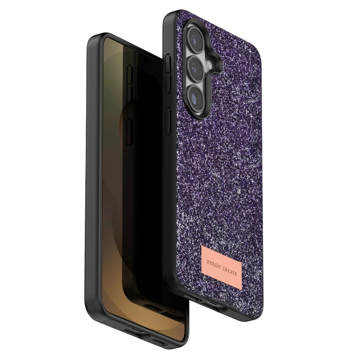 Onegif Samsung Galaxy S26 Plus Bright Simli Kapak - Derin Mor Onegif Samsung Galaxy S26 Plus Bright Simli Kapak - Derin Mor