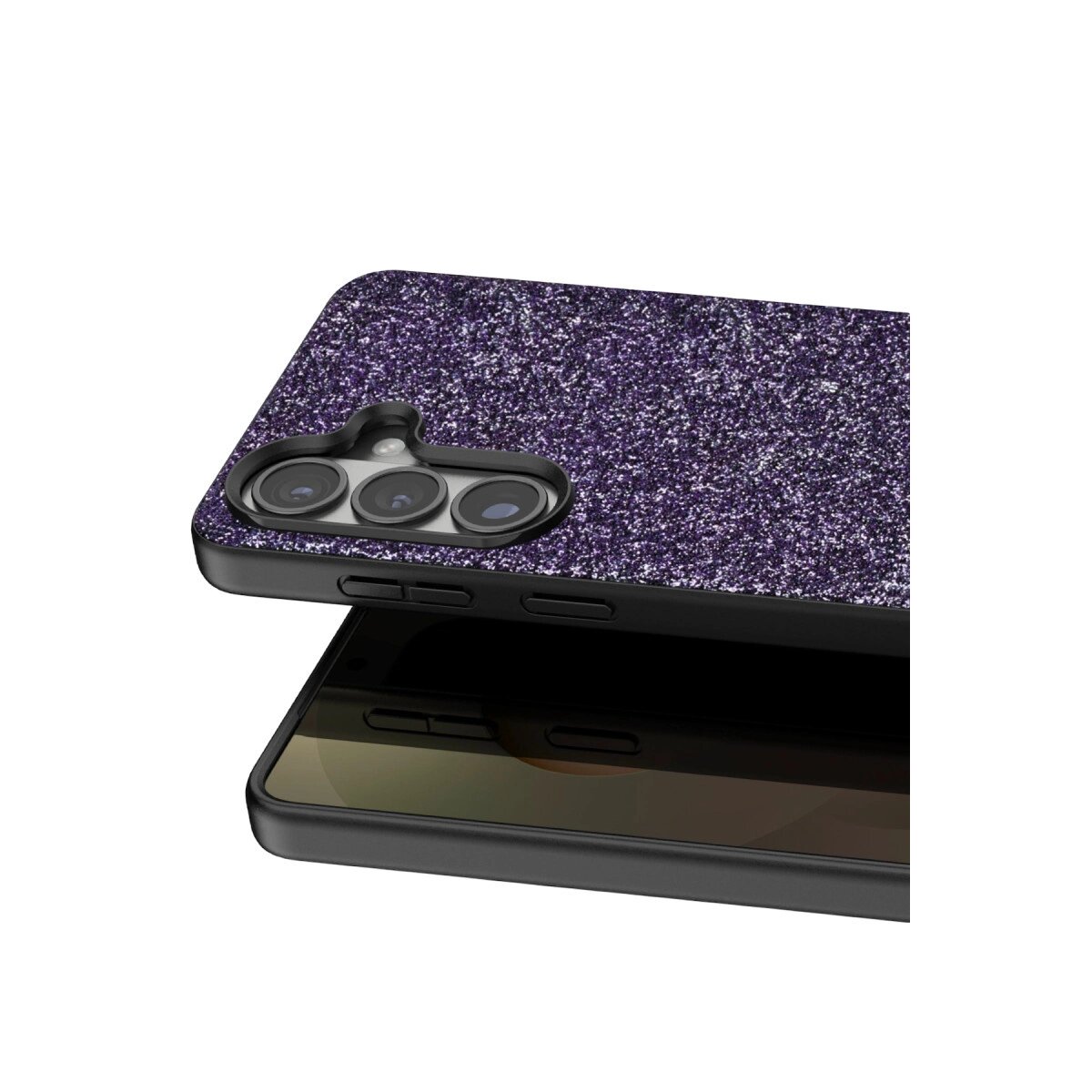Onegif Samsung Galaxy S26 Plus Bright Simli Kapak - Derin Mor Onegif Samsung Galaxy S26 Plus Bright Simli Kapak - Derin Mor