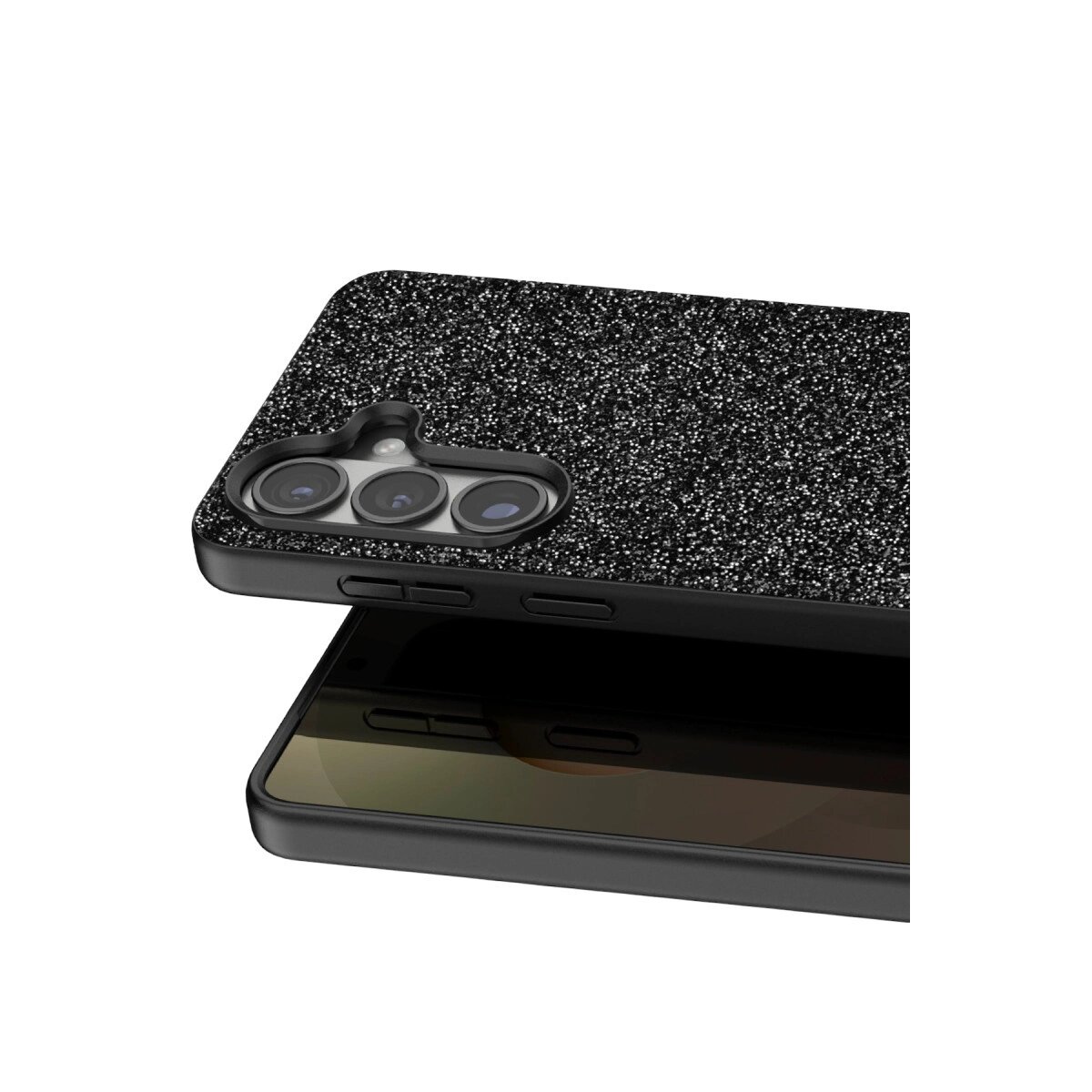 Onegif Samsung Galaxy S26 Plus Bright Simli Kapak - Siyah Onegif Samsung Galaxy S26 Plus Bright Simli Kapak - Siyah