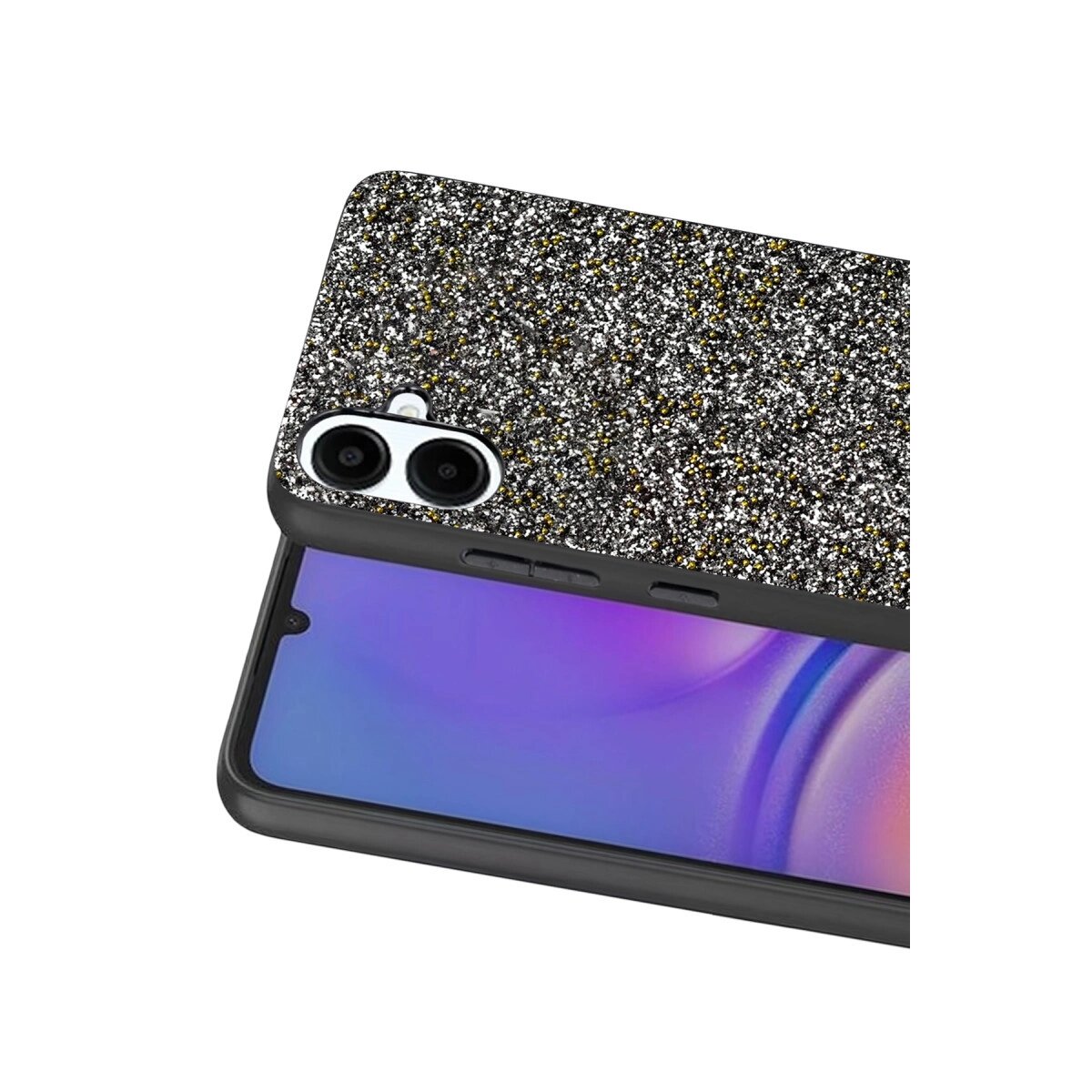 Onegif Samsung Galaxy A07 4g Bright Simli Kapak - Gold Onegif Samsung Galaxy A07 4g Bright Simli Kapak - Gold