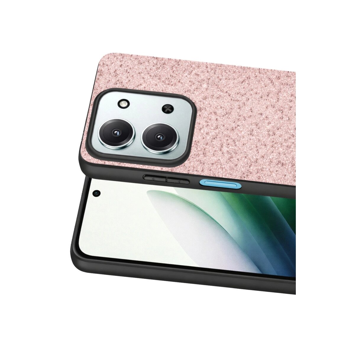 Onegif Xiaomi Redmi 15c 4g Bright Simli Kapak - Pembe Onegif Xiaomi Redmi 15c 4g Bright Simli Kapak - Pembe