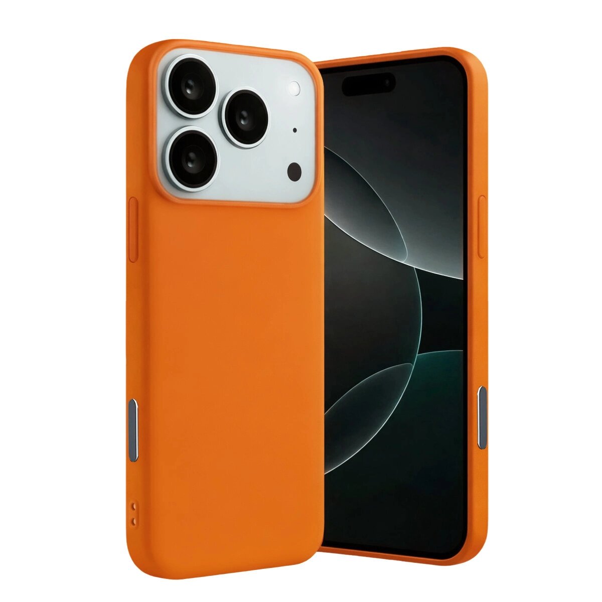 Apple İphone 17 Pro Max Nano İçi Kadife Silikon - Turuncu Apple İphone 17 Pro Max Nano İçi Kadife Silikon - Turuncu
