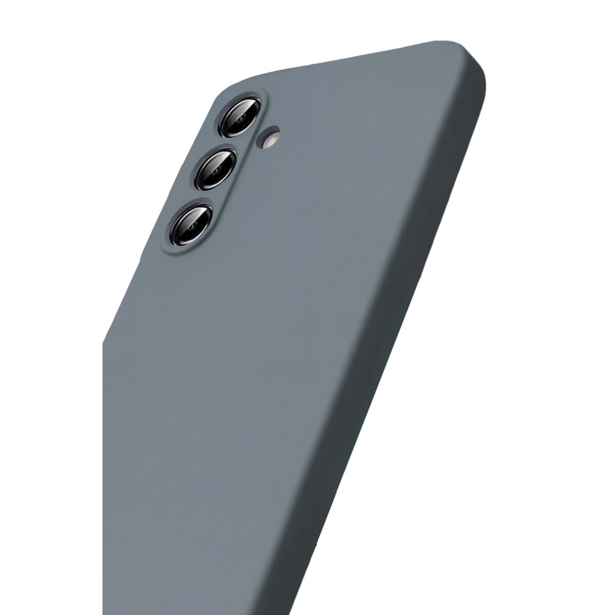 Samsung Galaxy A17 5g Nano İçi Kadife Silikon - Gri