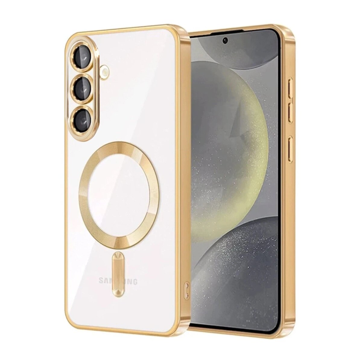Samsung Galaxy A37 5g Kross Magneticsafe Kapak - Gold Samsung Galaxy A37 5g Kross Magneticsafe Kapak - Gold