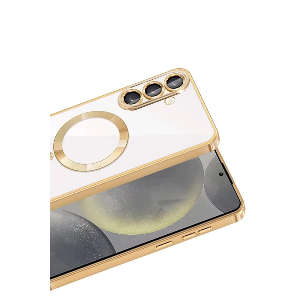 Samsung Galaxy A37 5g Kross Magneticsafe Kapak - Gold Samsung Galaxy A37 5g Kross Magneticsafe Kapak - Gold