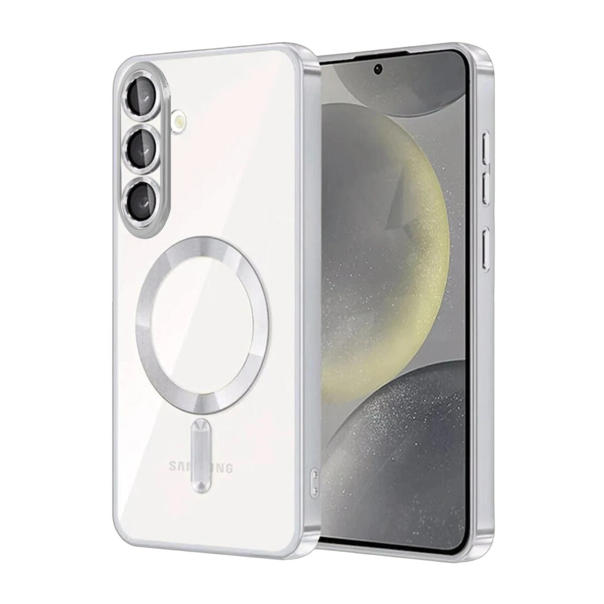 Samsung Galaxy A37 5g Kross Magneticsafe Kapak - Gümüş Samsung Galaxy A37 5g Kross Magneticsafe Kapak - Gümüş