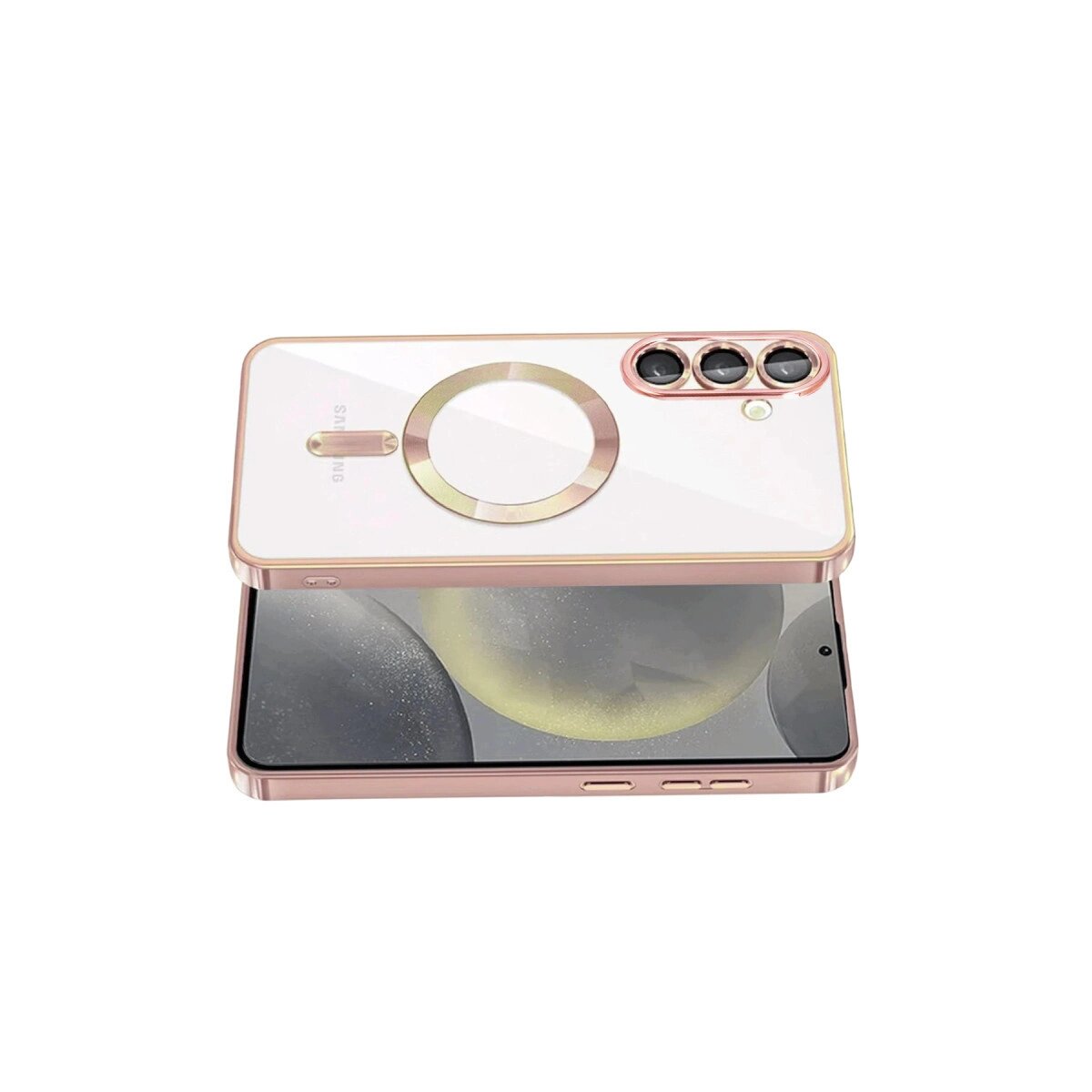 Samsung Galaxy A37 5g Kross Magneticsafe Kapak - Rose Samsung Galaxy A37 5g Kross Magneticsafe Kapak - Rose