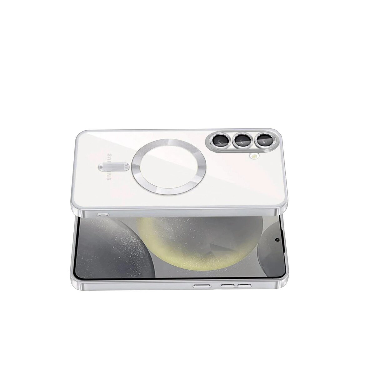 Samsung Galaxy A57 5g Kross Magneticsafe Kapak - Gümüş Samsung Galaxy A57 5g Kross Magneticsafe Kapak - Gümüş