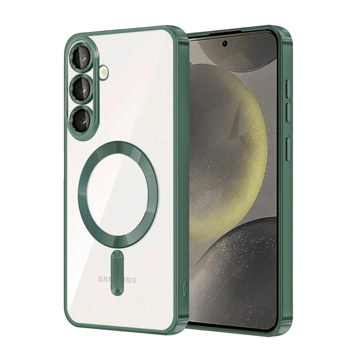 Samsung Galaxy A57 5g Kross Magneticsafe Kapak - Koyu Yeşil