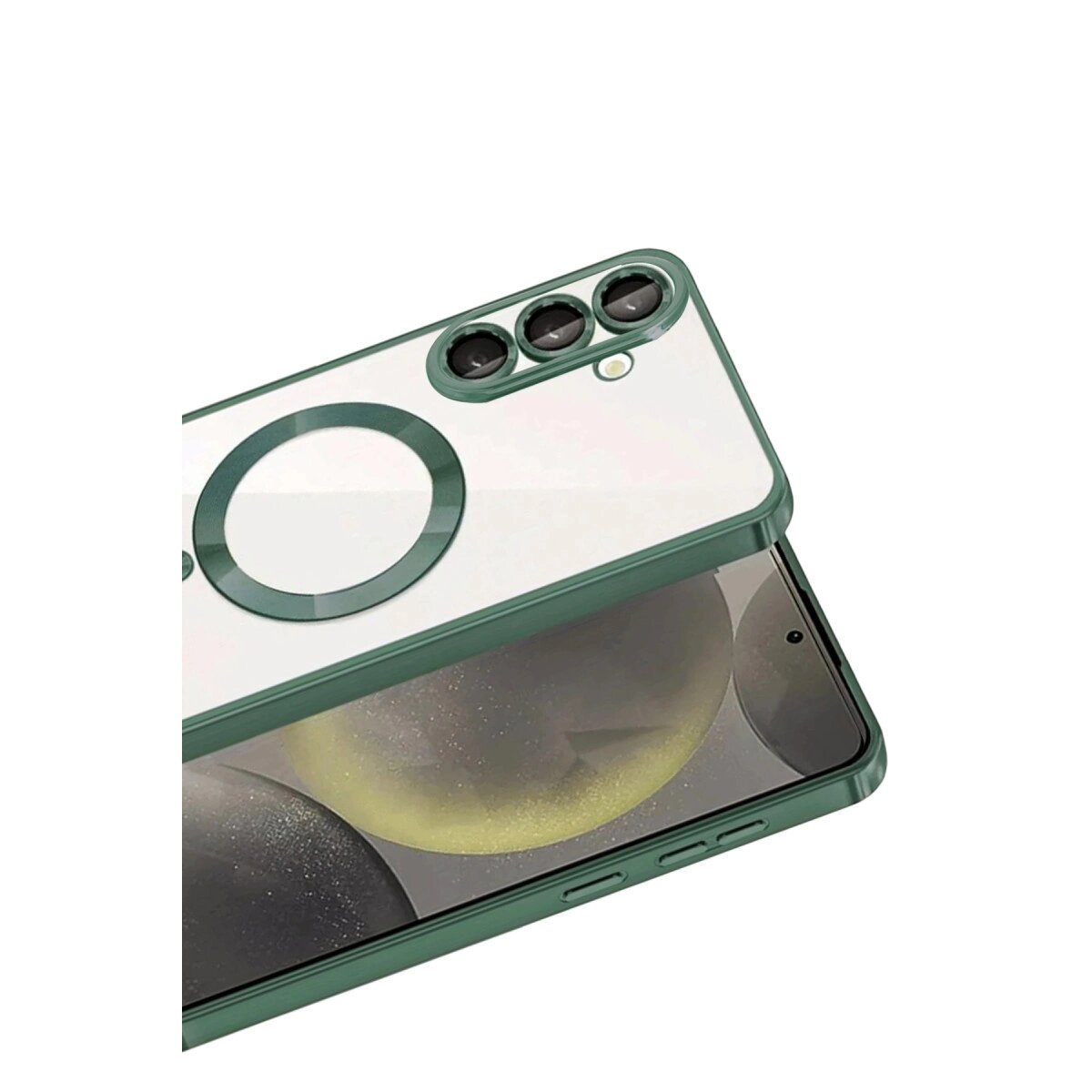 Samsung Galaxy A57 5g Kross Magneticsafe Kapak - Koyu Yeşil