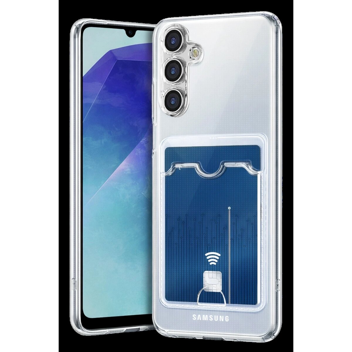 Samsung Galaxy A57 5g Kart Şeffaf Silikon - Şeffaf
