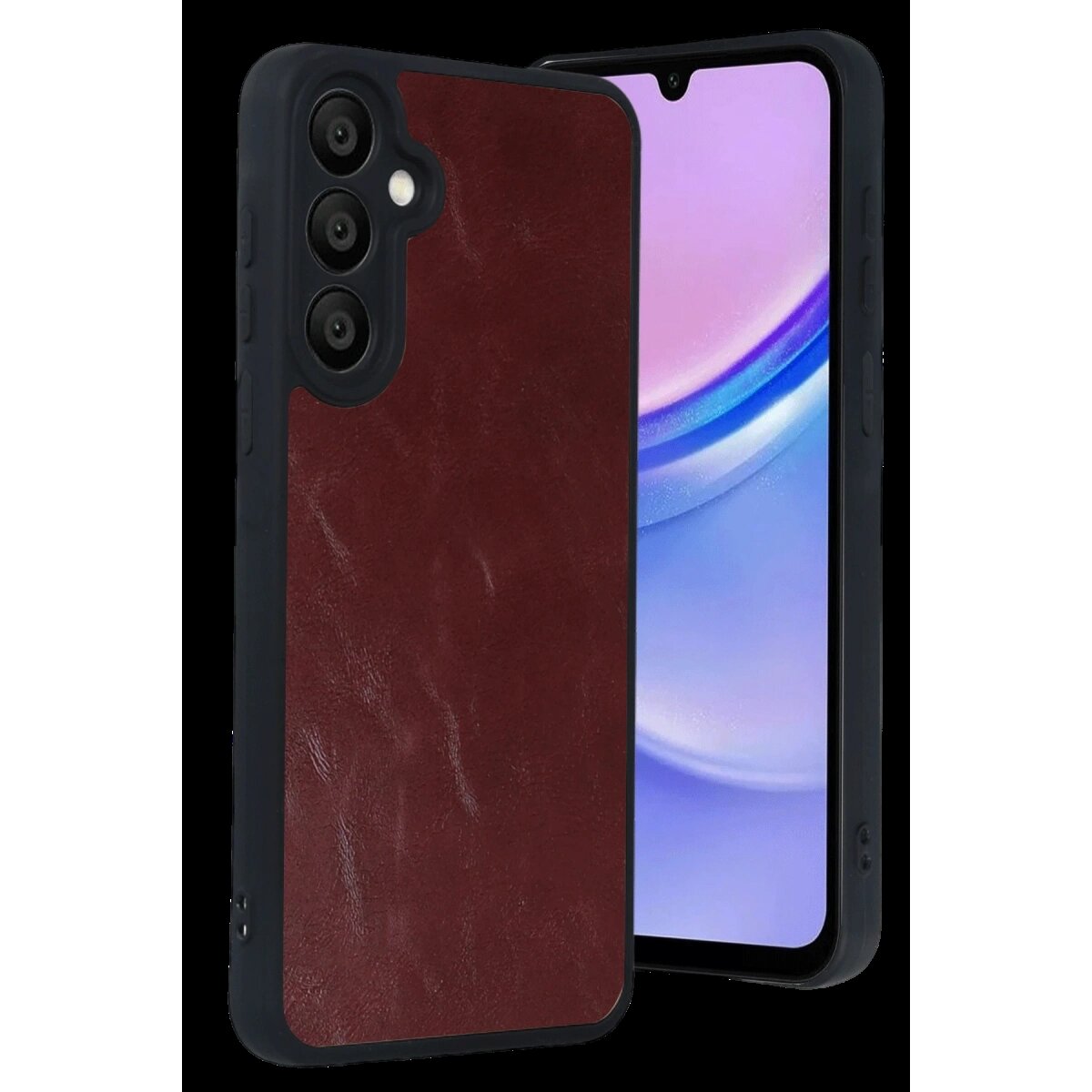 Samsung Galaxy A37 5g Aras Deri Kapak - Bordo