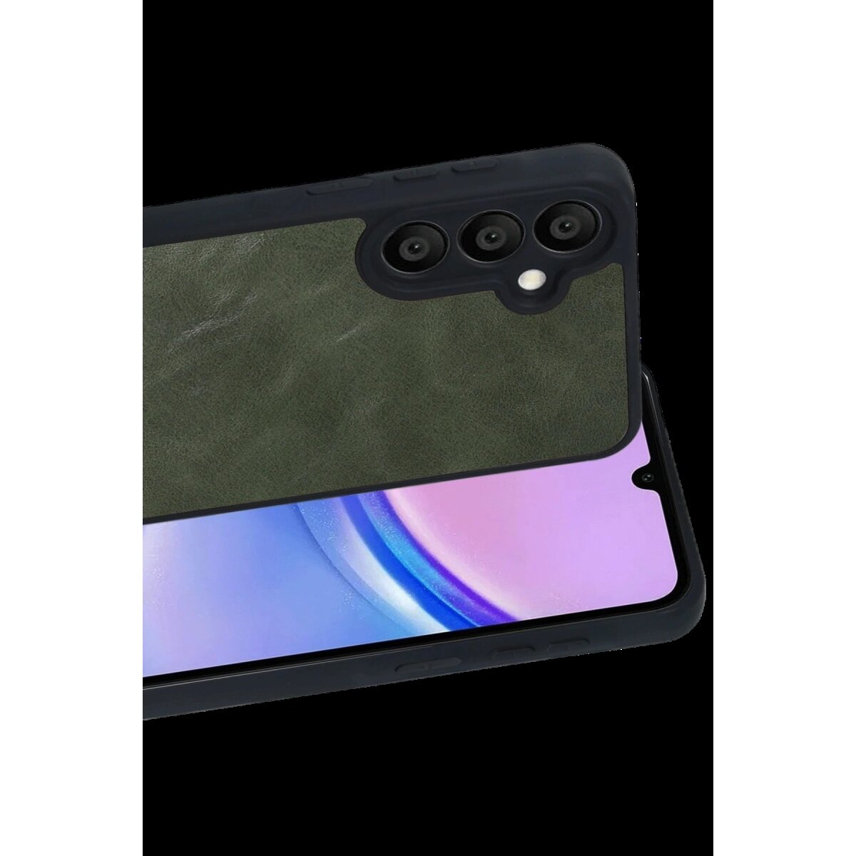 Samsung Galaxy A57 5g Aras Deri Kapak - Yeşil