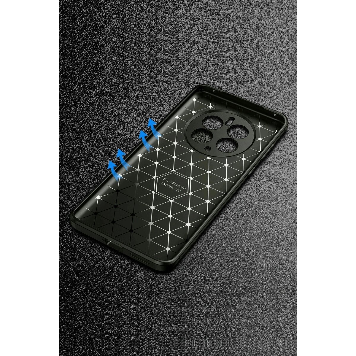 Realme 12 Pro Plus Kılıf Auto Focus Karbon Kapak - Gri Realme 12 Pro Plus Kılıf Auto Focus Karbon Kapak - Gri