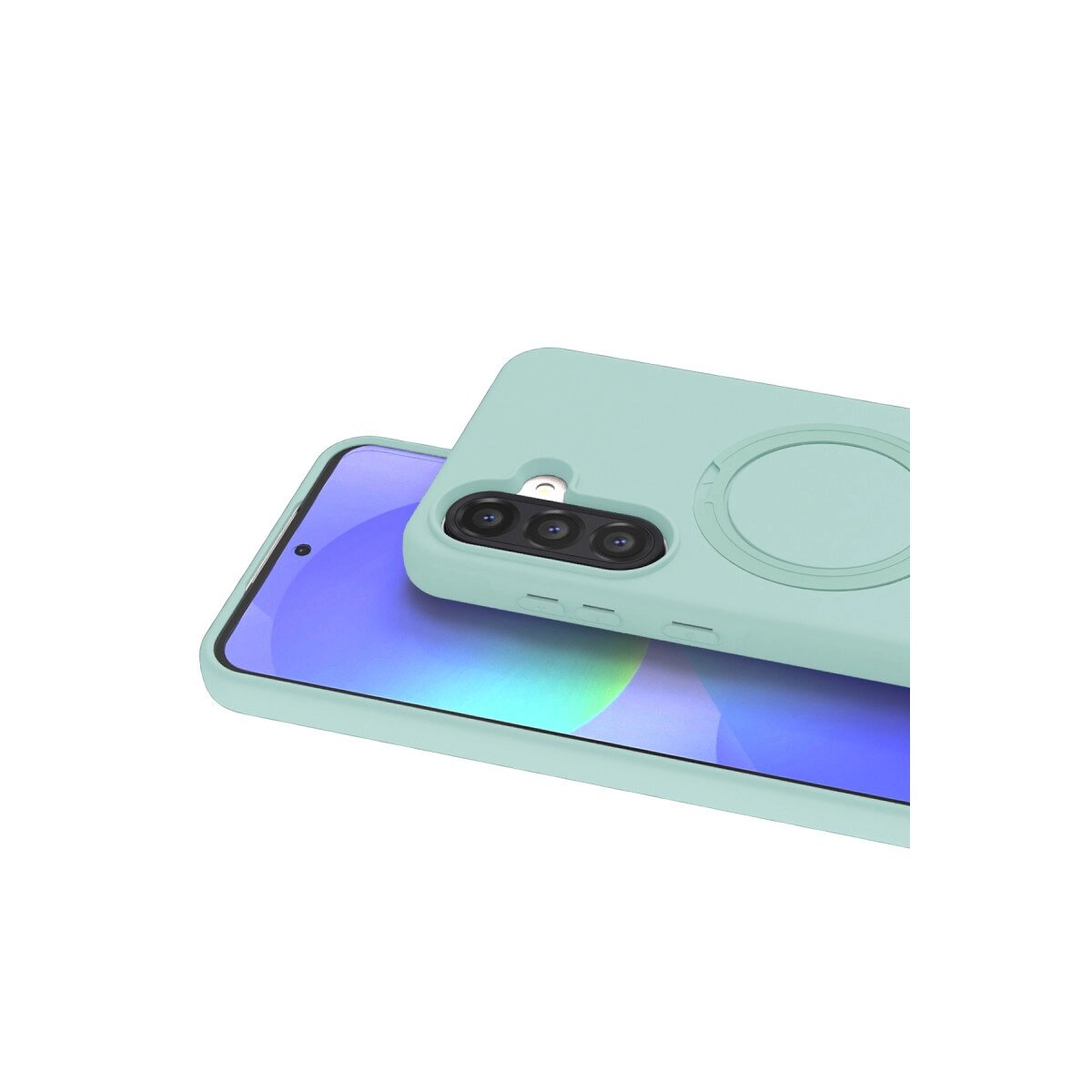 Samsung Galaxy A37 5g Regal Magsafe Standlı Kapak - Su Yeşili Samsung Galaxy A37 5g Regal Magsafe Standlı Kapak - Su Yeşili