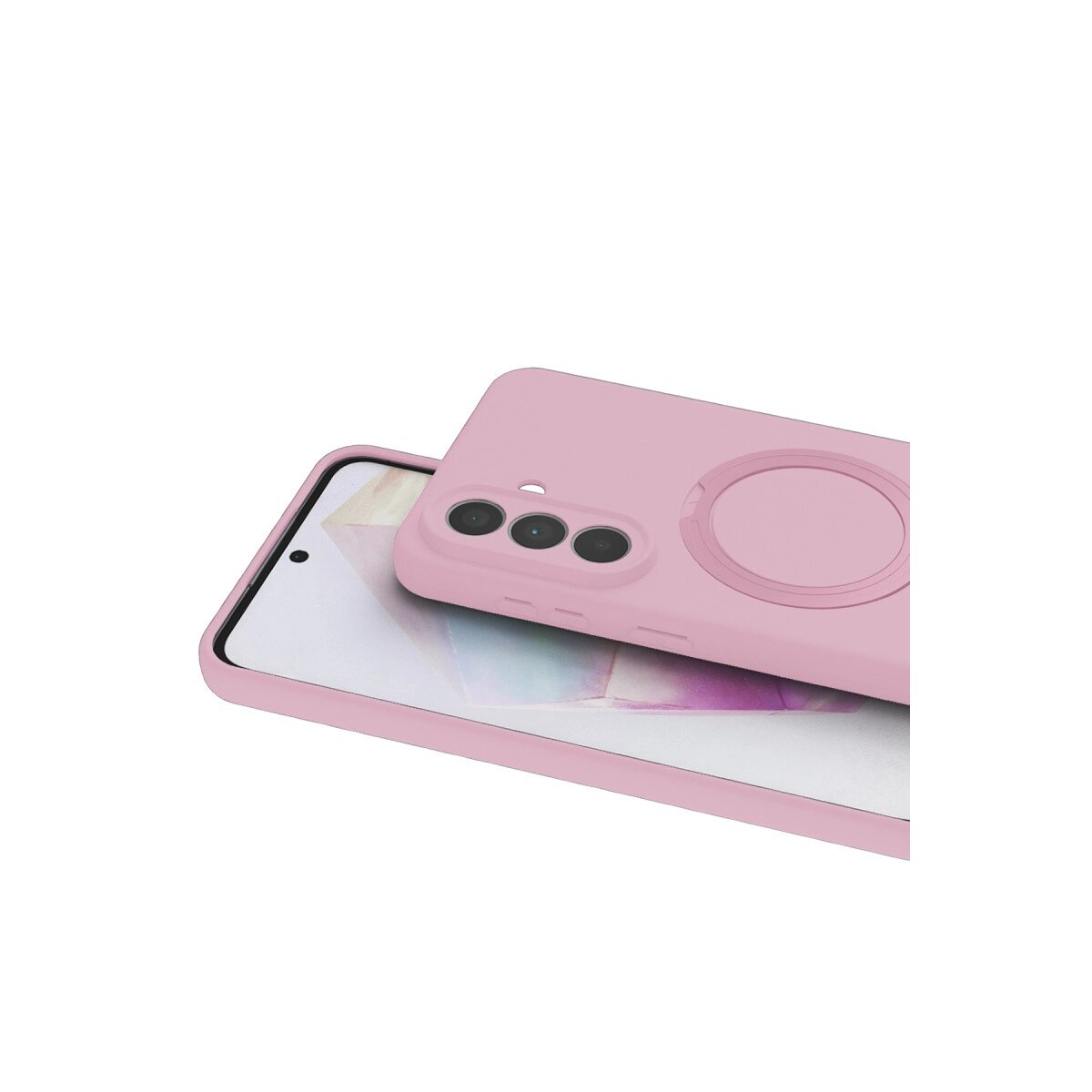 Samsung Galaxy A57 5g Regal Magsafe Standlı Kapak - Açık Pembe Samsung Galaxy A57 5g Regal Magsafe Standlı Kapak - Açık Pembe