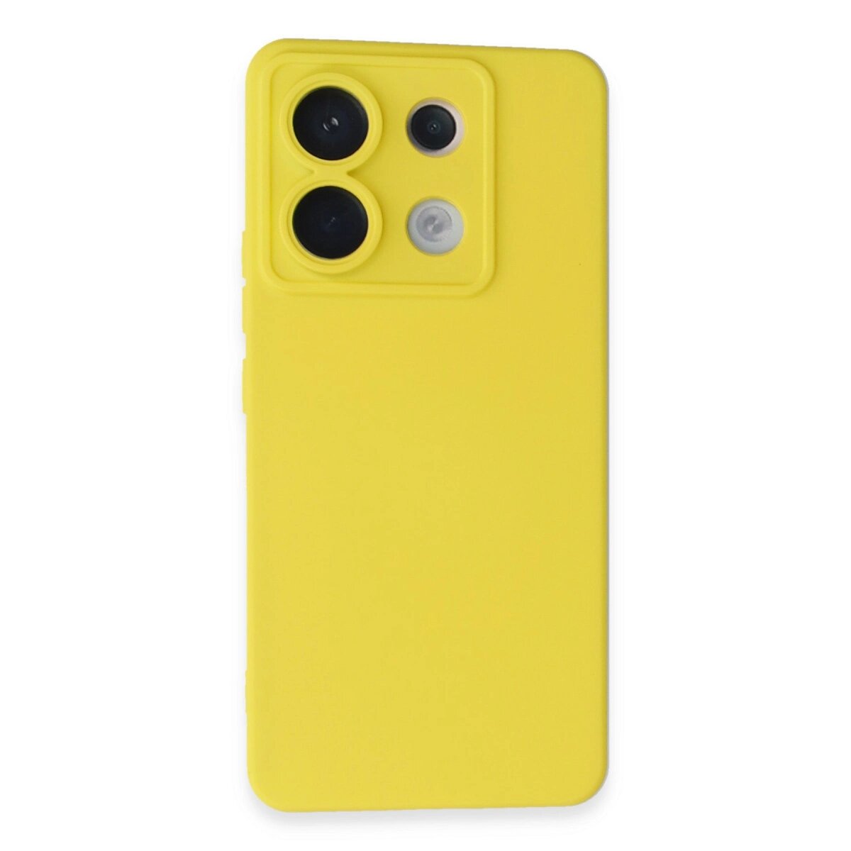 Xiaomi Redmi Note 13 Pro 5g Kılıf Nano İçi Kadife Silikon - Sarı Xiaomi Redmi Note 13 Pro 5g Kılıf Nano İçi Kadife Silikon - Sarı
