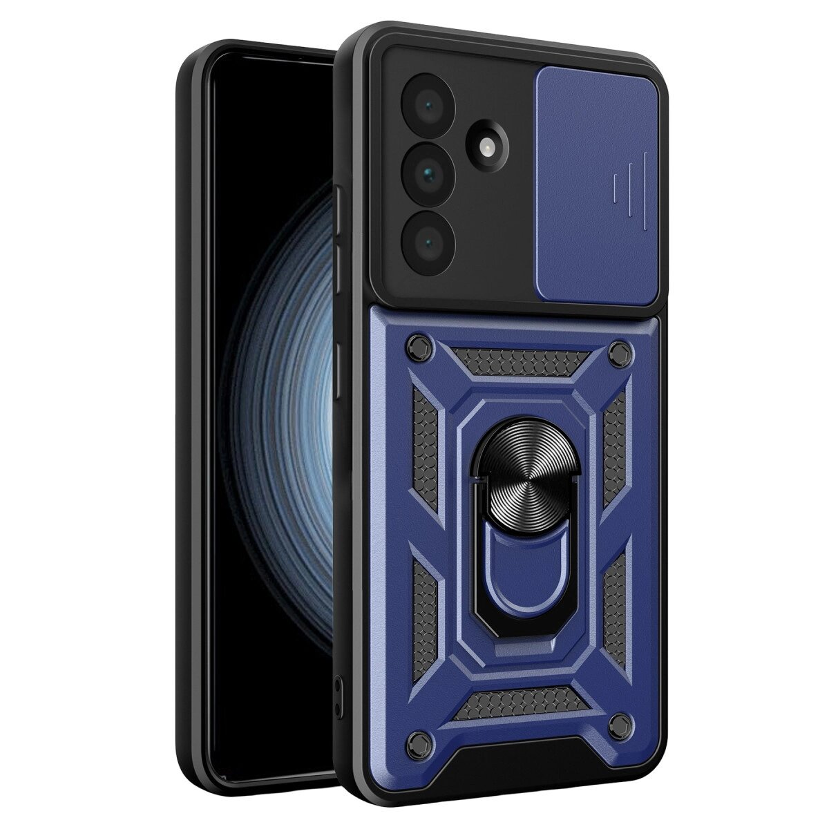Samsung Galaxy A37 5g Pars Lens Yüzüklü Silikon - Lacivert Samsung Galaxy A37 5g Pars Lens Yüzüklü Silikon - Lacivert