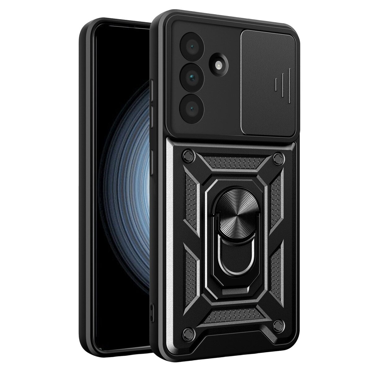 Samsung Galaxy A37 5g Pars Lens Yüzüklü Silikon - Siyah Samsung Galaxy A37 5g Pars Lens Yüzüklü Silikon - Siyah