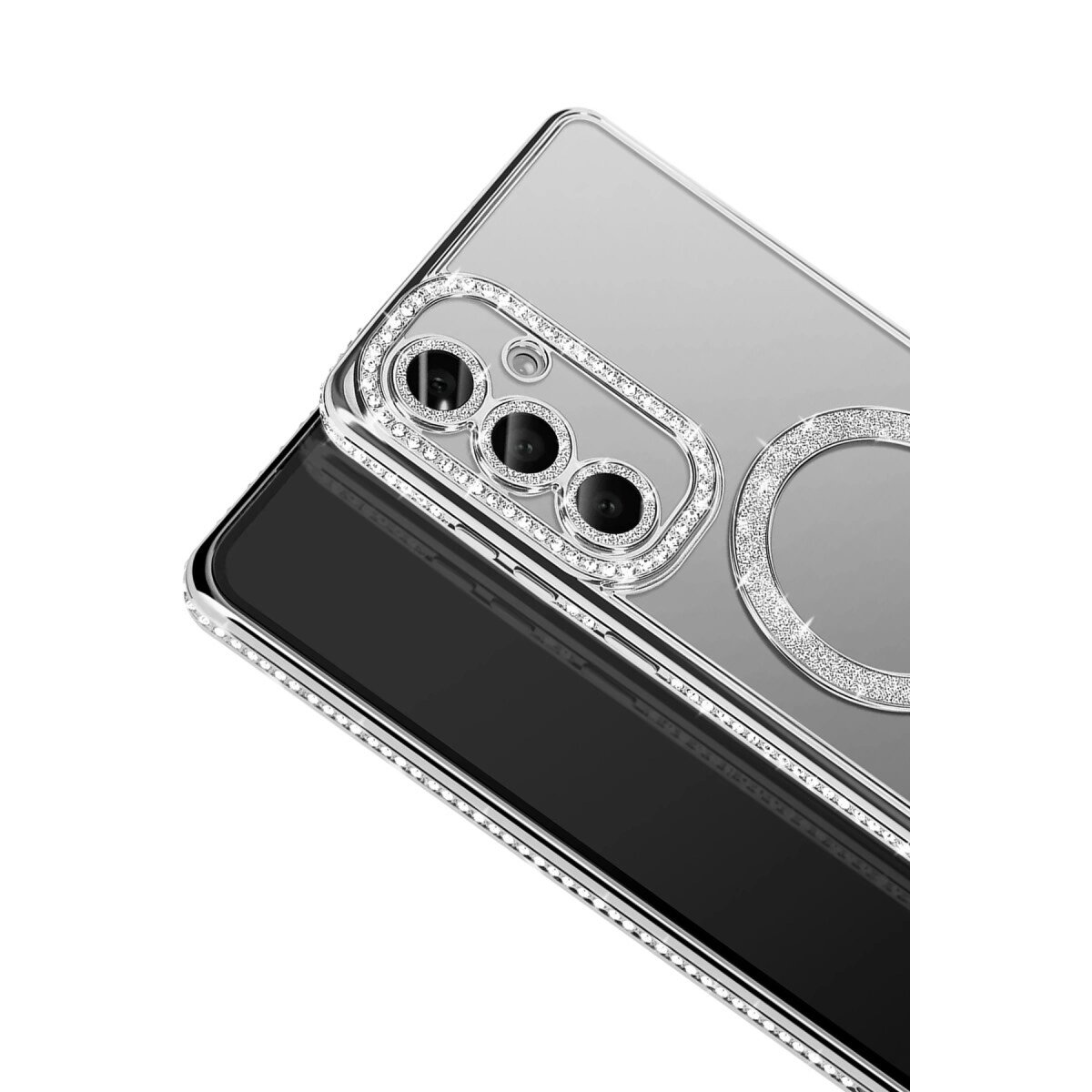 Joko Samsung Galaxy A37 5g Joke Simli Magneticsafe Kılıf - Gümüş Joko Samsung Galaxy A37 5g Joke Simli Magneticsafe Kılıf - Gümüş