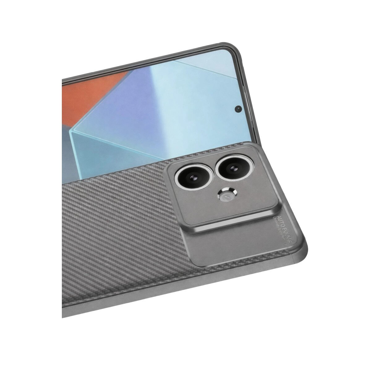 Oppo A3 Kılıf Auto Focus Karbon Kapak - Gri Oppo A3 Kılıf Auto Focus Karbon Kapak - Gri