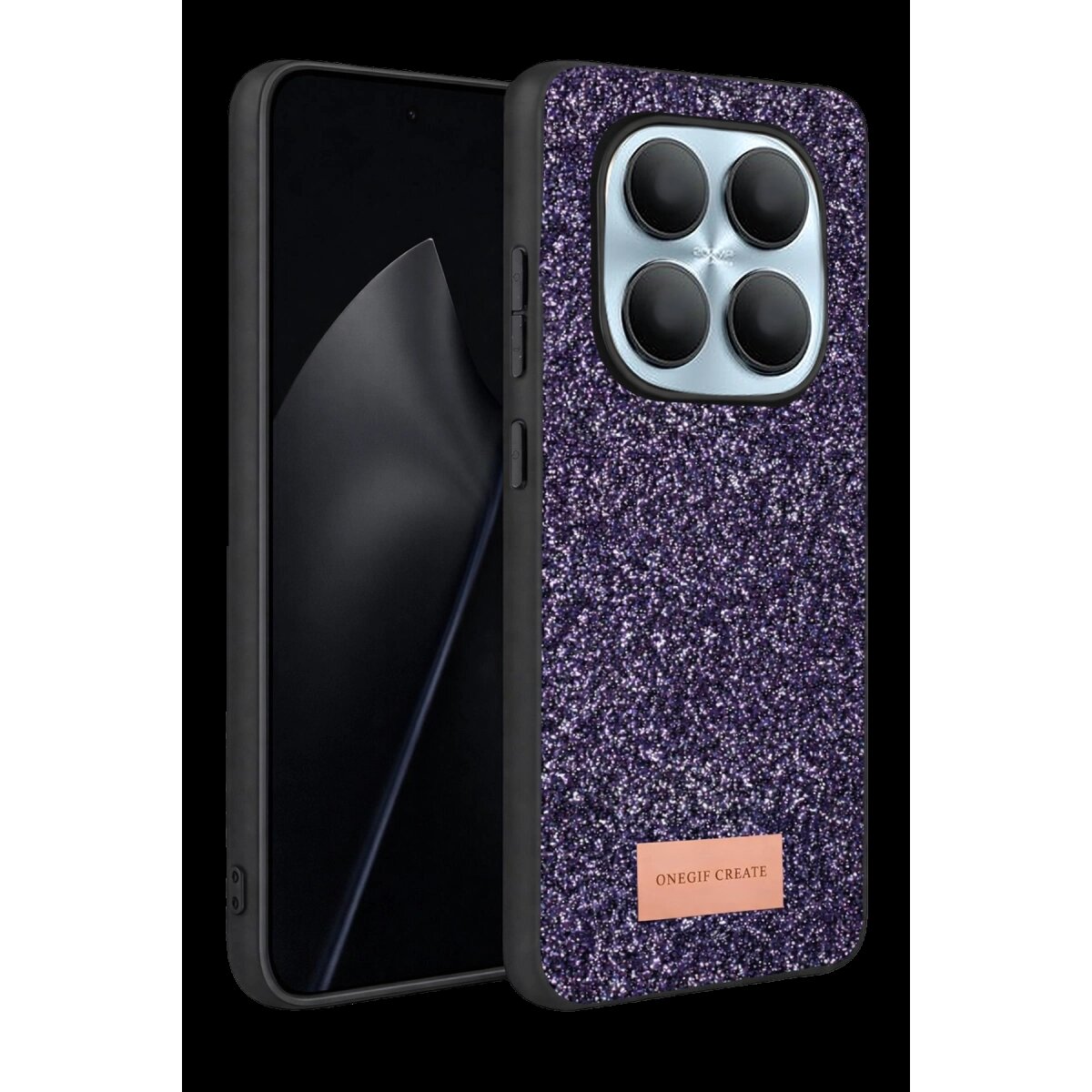 Onegif Xiaomi Redmi Note 15 4g Bright Simli Kapak - Derin Mor Onegif Xiaomi Redmi Note 15 4g Bright Simli Kapak - Derin Mor