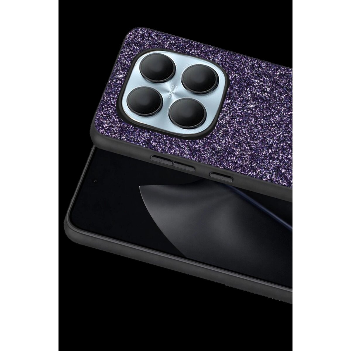Onegif Xiaomi Redmi Note 15 4g Bright Simli Kapak - Derin Mor Onegif Xiaomi Redmi Note 15 4g Bright Simli Kapak - Derin Mor