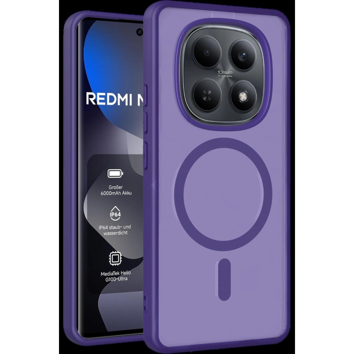 Joko Xiaomi Redmi Note 15 Pro Plus 5g Jota Magsafe Kapak - Derin Mor Joko Xiaomi Redmi Note 15 Pro Plus 5g Jota Magsafe Kapak - Derin Mor