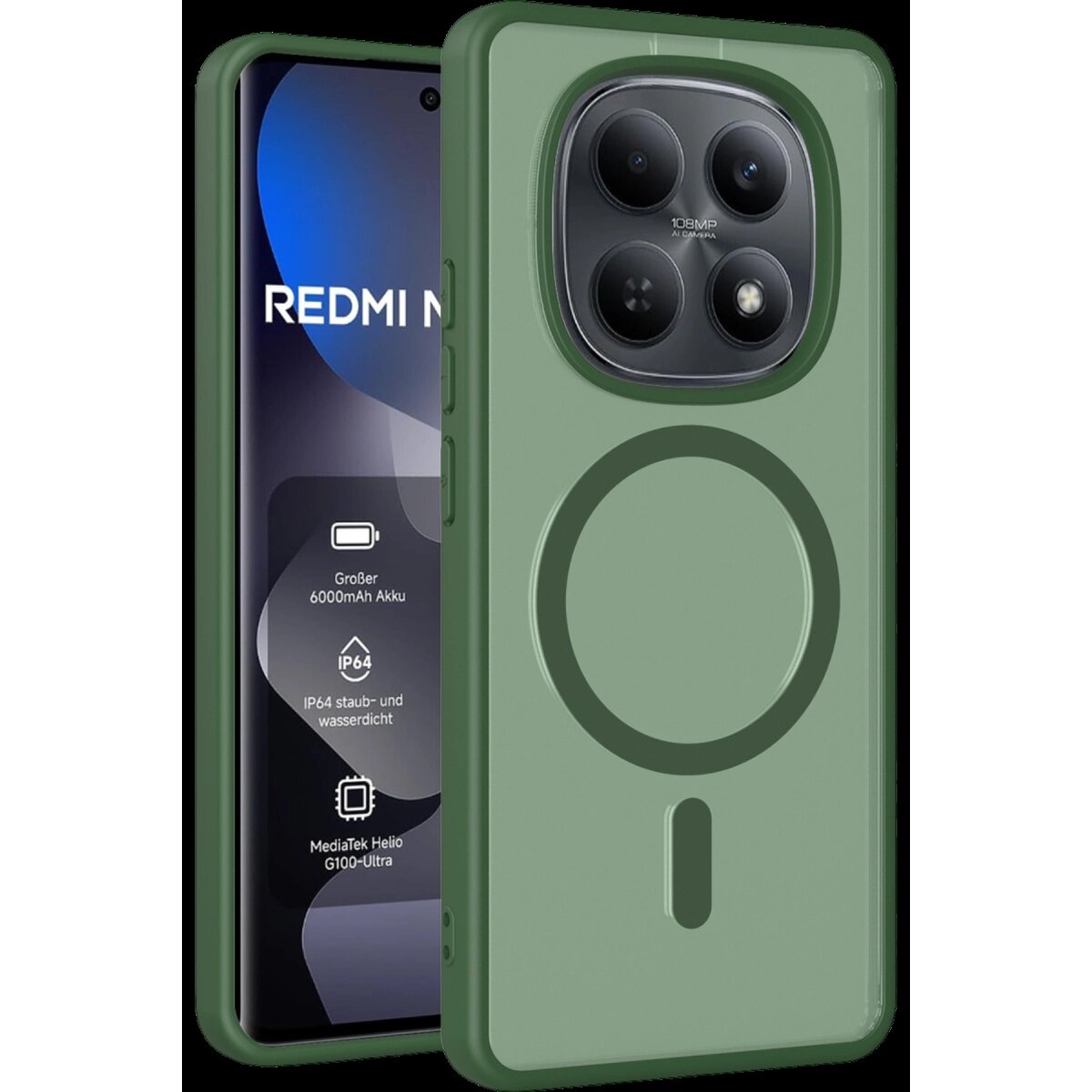 Joko Xiaomi Redmi Note 15 Pro Plus 5g Jota Magsafe Kapak - Koyu Yeşil Joko Xiaomi Redmi Note 15 Pro Plus 5g Jota Magsafe Kapak - Koyu Yeşil