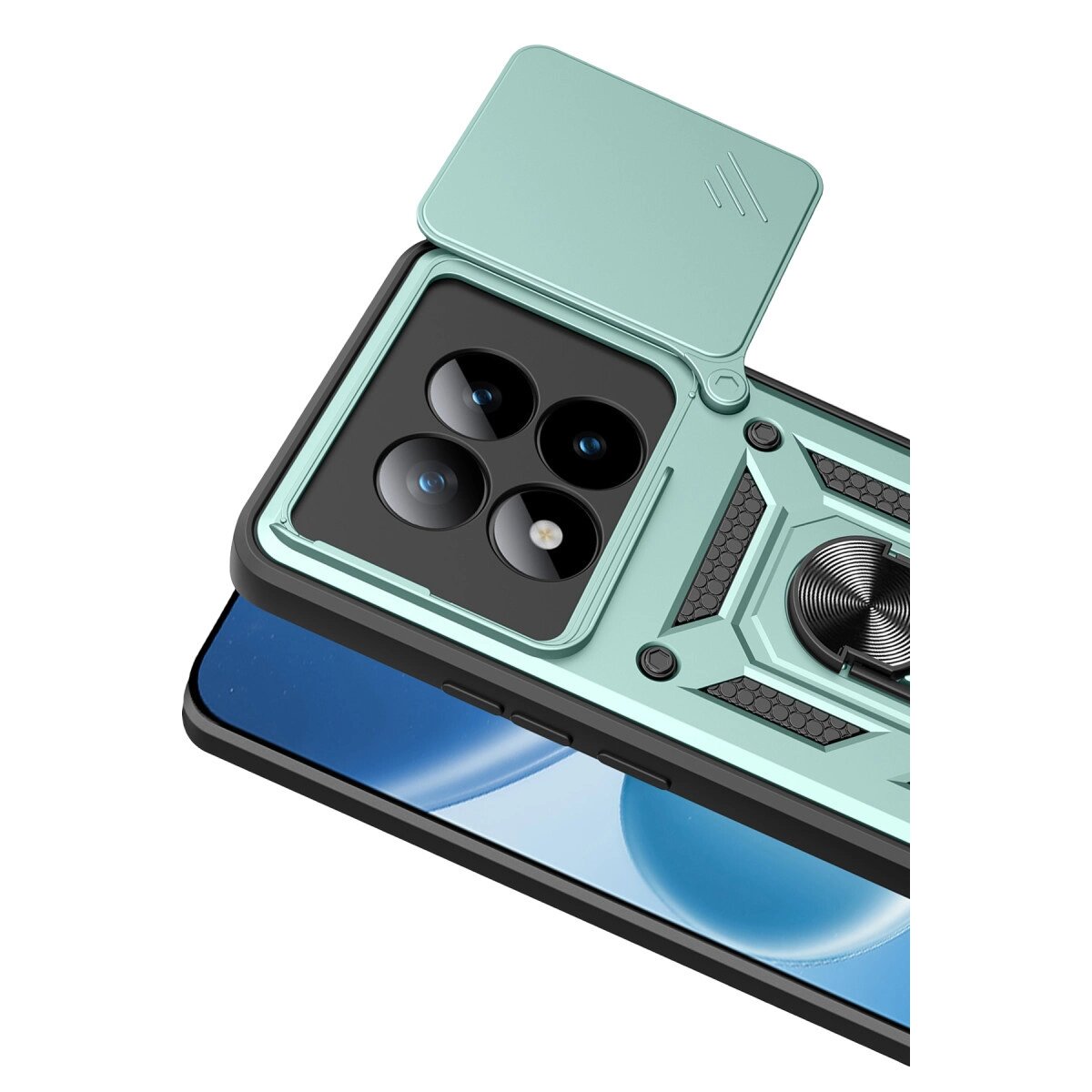 Xiaomi Redmi Note 15 Pro 4g Pars Lens Yüzüklü Silikon - Yeşil Xiaomi Redmi Note 15 Pro 4g Pars Lens Yüzüklü Silikon - Yeşil