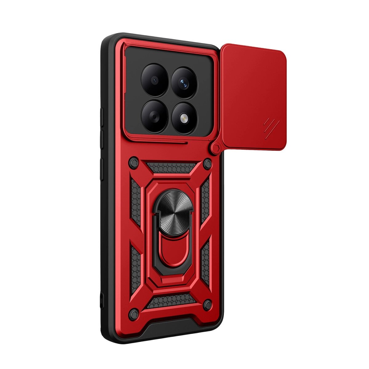 Xiaomi Redmi Note 15 4g Pars Lens Yüzüklü Silikon - Kırmızı Xiaomi Redmi Note 15 4g Pars Lens Yüzüklü Silikon - Kırmızı