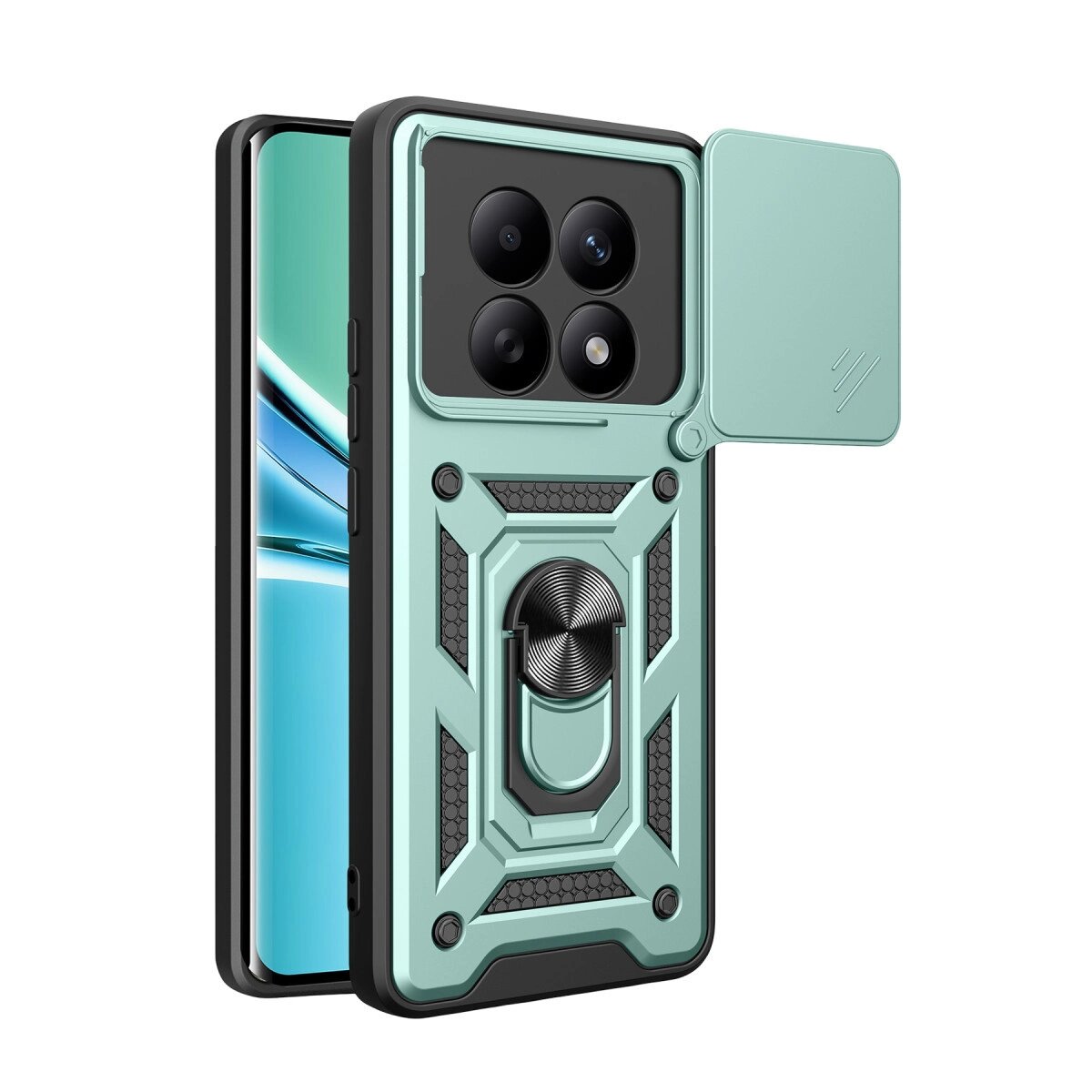 Xiaomi Redmi Note 15 4g Pars Lens Yüzüklü Silikon - Yeşil Xiaomi Redmi Note 15 4g Pars Lens Yüzüklü Silikon - Yeşil