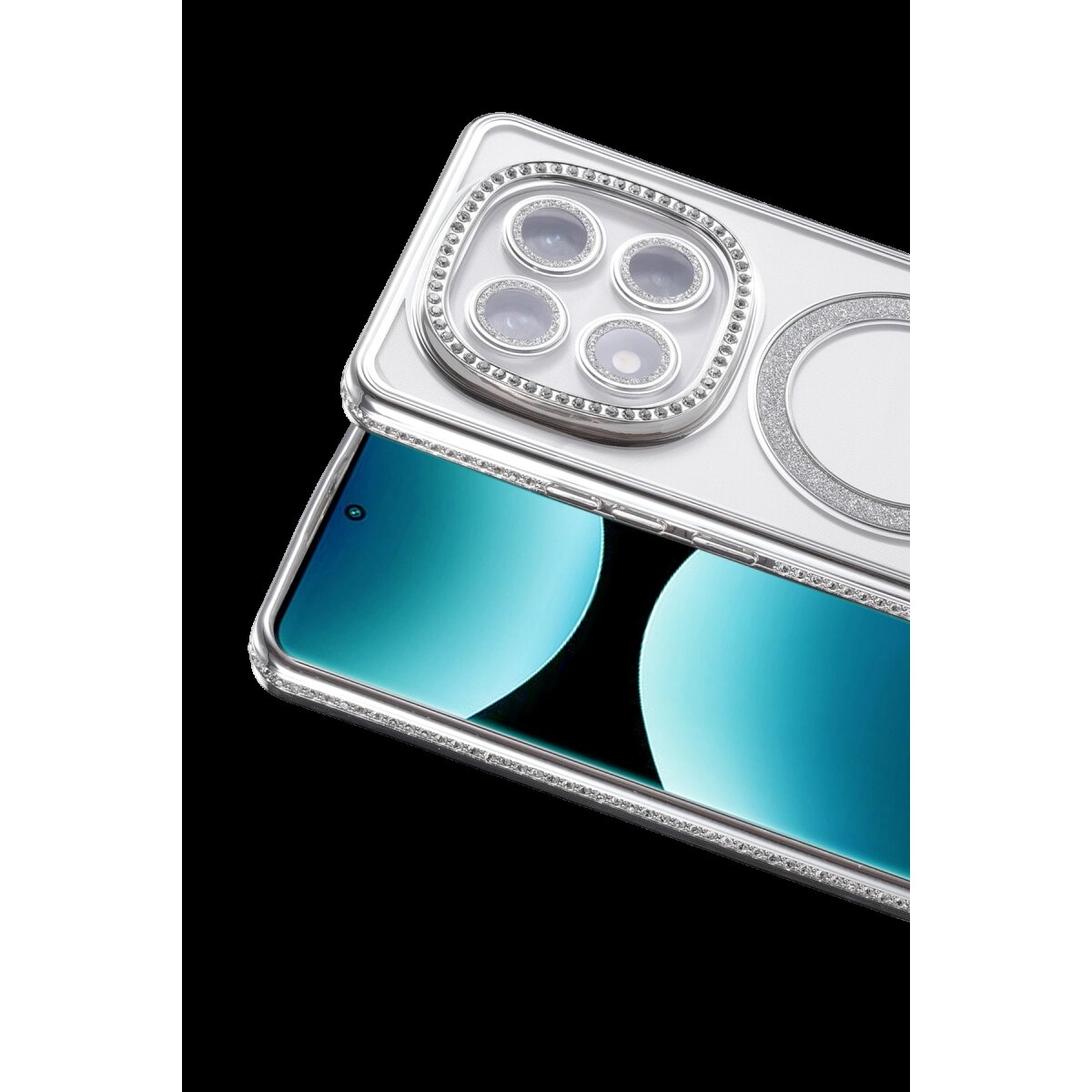 Xiaomi Redmi Note 15 Pro 5g Joke Simli Magneticsafe Kılıf - Gümüş