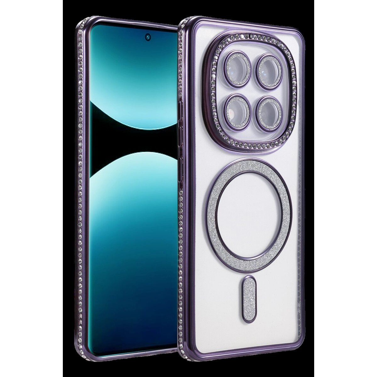 Xiaomi Redmi Note 15 Pro 4g Joke Simli Magneticsafe Kılıf - Derin Mor