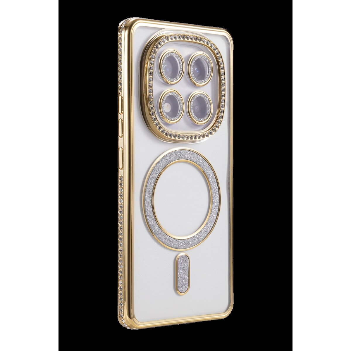 Xiaomi Redmi Note 15 Pro 4g Joke Simli Magneticsafe Kılıf - Gold Xiaomi Redmi Note 15 Pro 4g Joke Simli Magneticsafe Kılıf - Gold