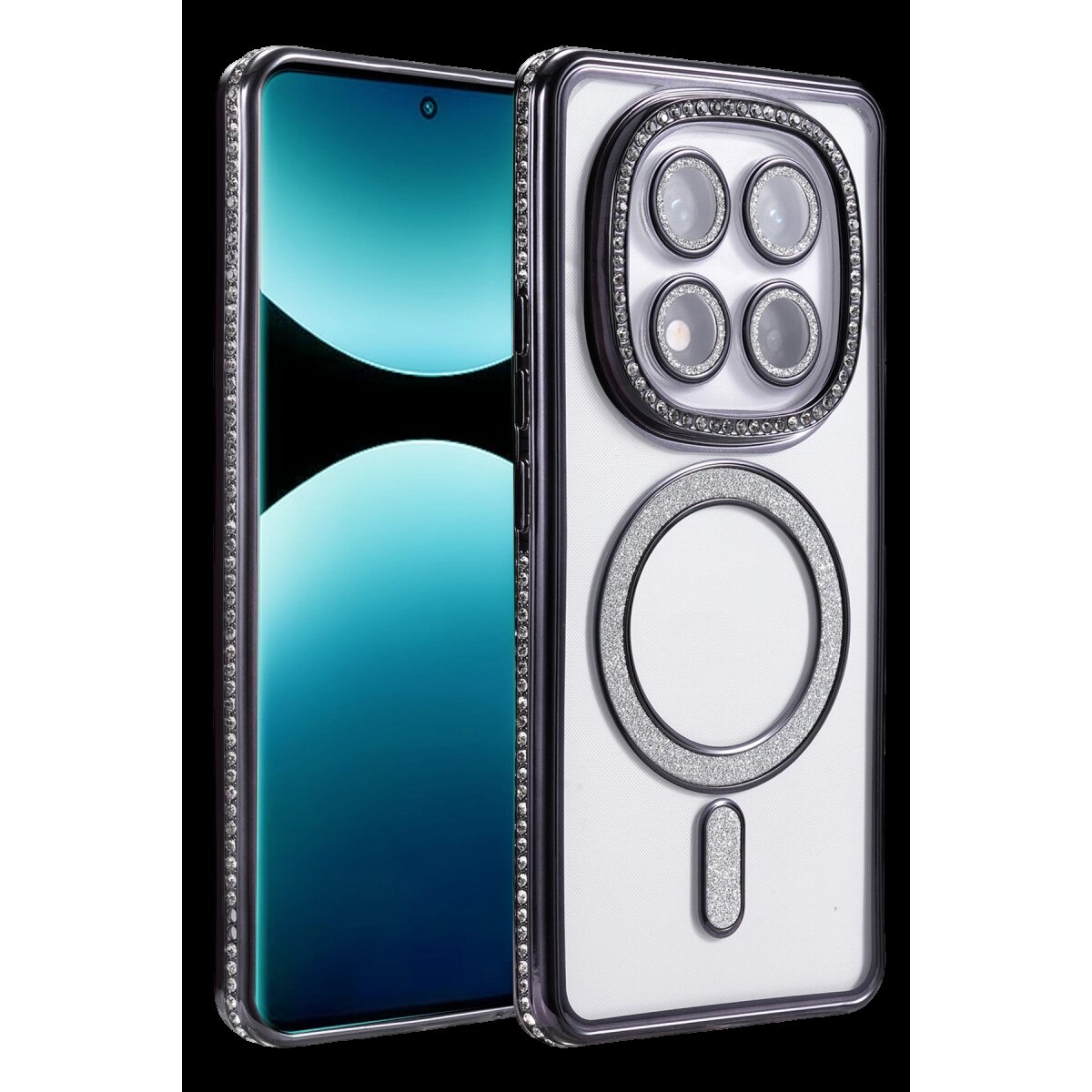 Xiaomi Redmi Note 15 4g Joke Simli Magneticsafe Kılıf - Siyah Xiaomi Redmi Note 15 4g Joke Simli Magneticsafe Kılıf - Siyah