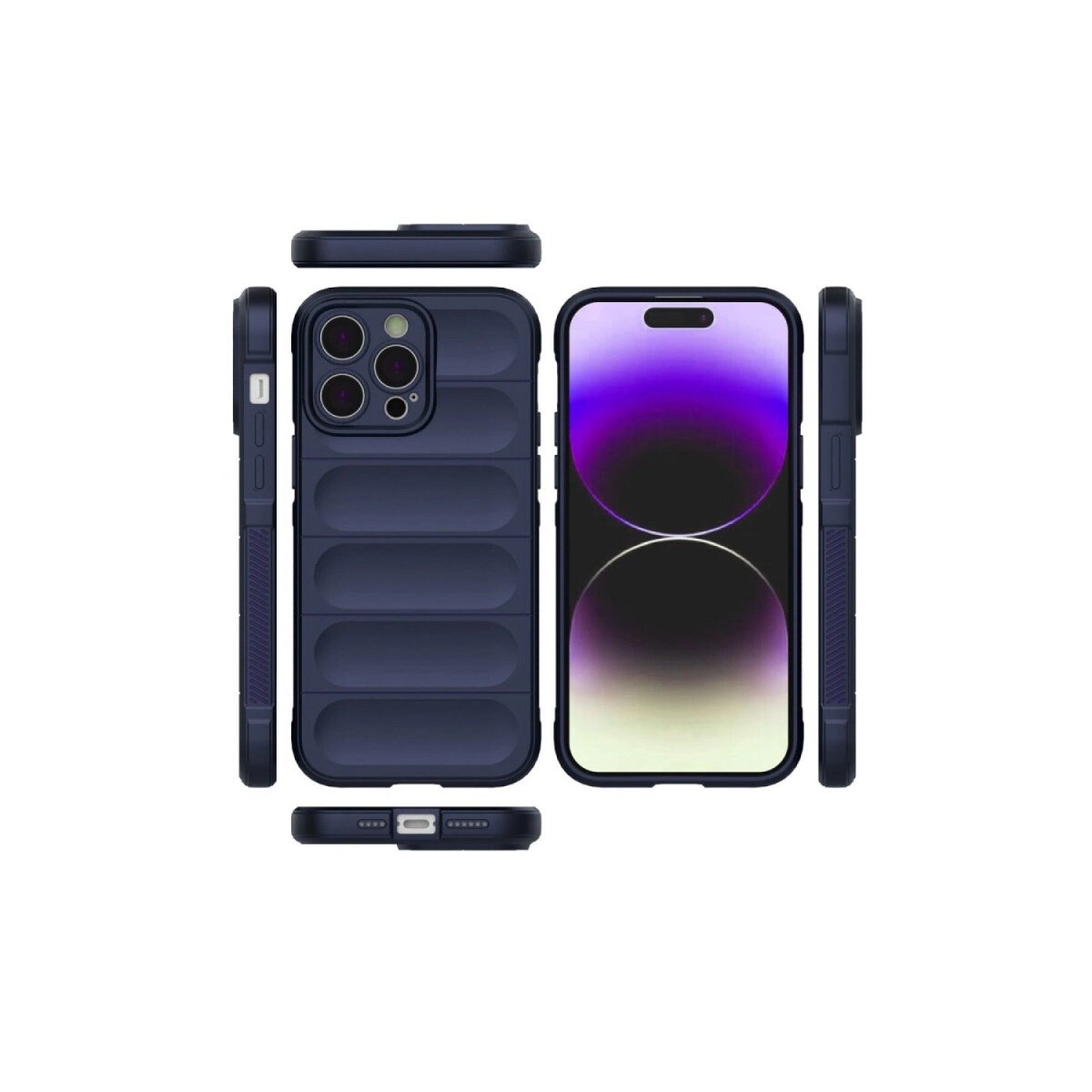 Apple İphone 16 Pro Max Kılıf Optimum Silikon - Lacivert Apple İphone 16 Pro Max Kılıf Optimum Silikon - Lacivert