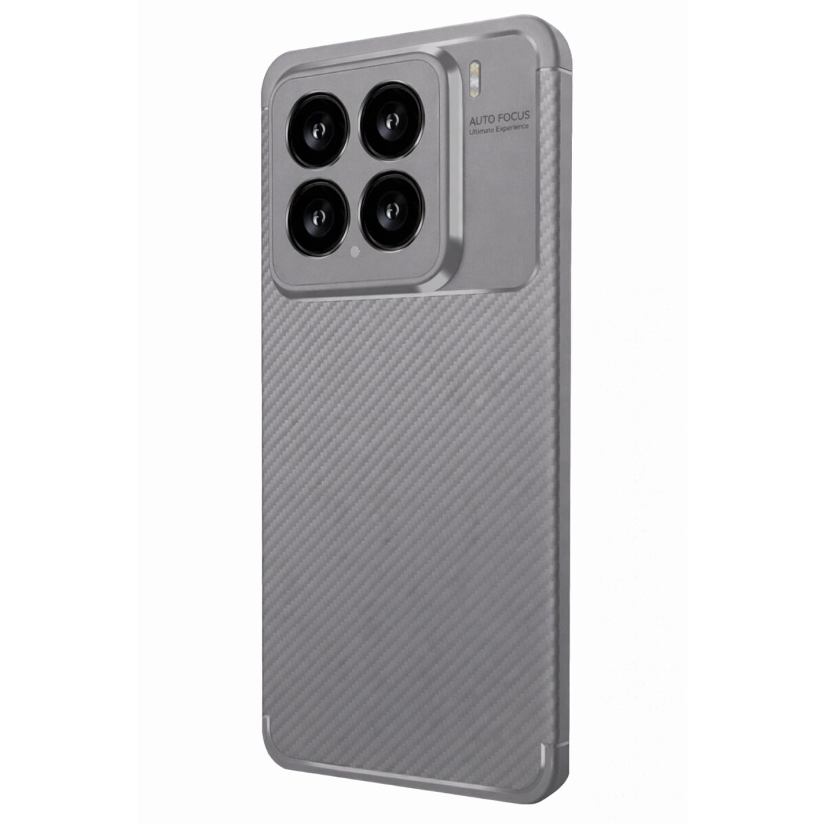 Xiaomi Mi 15 Kılıf Auto Focus Karbon Kapak - Gri Xiaomi Mi 15 Kılıf Auto Focus Karbon Kapak - Gri