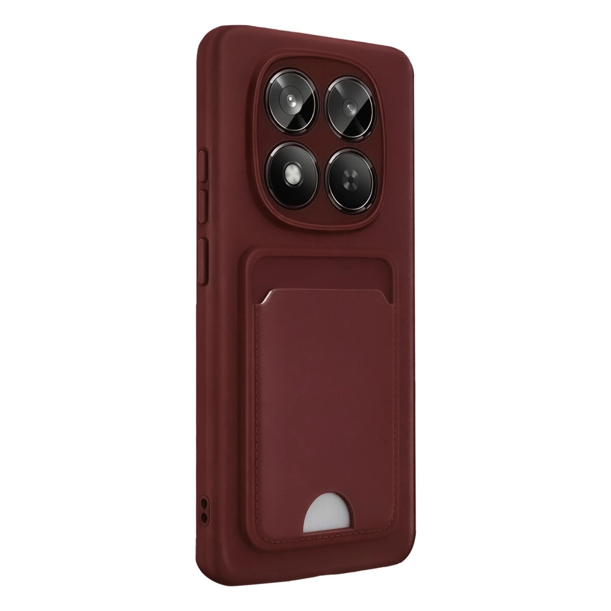 Xiaomi Redmi Note 15 Pro 5g Kelvin Kartvizitli Silikon - Bordo Xiaomi Redmi Note 15 Pro 5g Kelvin Kartvizitli Silikon - Bordo